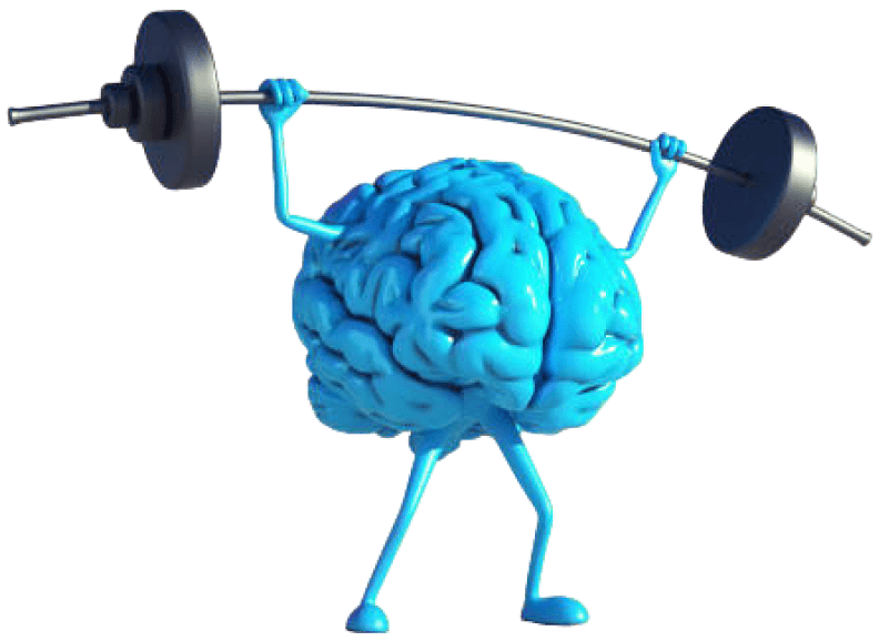 Brain lifting weights
